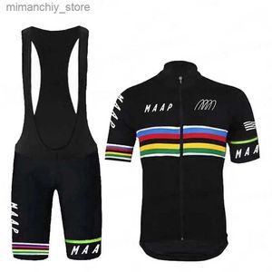 Cykeltröja sätter 2023 Cykeltröja Set Summer Cycling Wear Mountain Bike Clothes Bicyc Clothing MTB Bike Cycling Clothing Cykling Suit Q231107