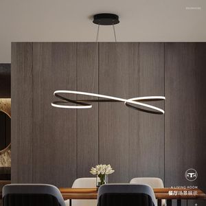 Lampy wiszące czarne białe lampy nordyckie LED LED Modern design do jadalni kuchnia wiszące barek