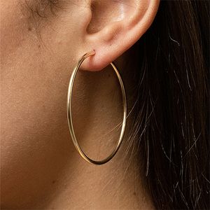 Hoop Huggie 14 Karat Gold gefüllte Creolen 7 Größe Kreis Schmuck Minimalismus Brincos Vintage Pendiente Oorbellen Boho Hypoallergene Ohrringe 230404