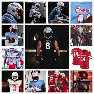 2023 NCAA Houston Cougars Football Jersey 84 Jakoby Banks 0 Joseph Manjack IV 81 CJ Nelson 17 Mike Olaughlin 3 Lucas Coley 38 Michael Patterson 18 Anthony Holmes Jr.