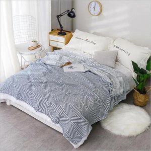 Cobertores 200/230cm Algodão Três Camadas Aconchegante Leve Musselina Cobertor para Sofá Verão Cama Coverlet Crianças Adulto