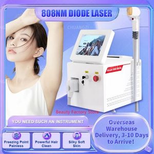 DLS 2023 808nm Laser Beauty Machine Diode Lase 808 Depilação indolor Removedor de pelos de três comprimentos de onda