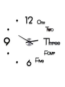 Wall Clocks 3D Watch Modern Design Acrylic Large Vintage Clock Big Sticker For Home Kitchen Living Room Decor Expedient