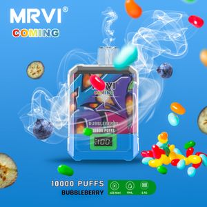 MRVI 10K 퍼프 ECIG 대 Randm Tornado Puff 7000 퍼프 7K 일회용 제품 Vapes 펜 퍼프 7000 전자 담배 19ml 포드 메쉬 코일 충전 가능 0% 2% 3% 5% vapes