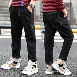 Jeans Children's Autumn Boys 'Jeans Skinnies Black Jeans Youth Boys' Clothing 10 Year Tight Jeans Fashion Casual Outdoor Trousers 230406