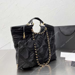 Frau hochwertige schwarze Tragetaschen große Kapazität Nylon gesteppt Designer Handtasche Einkaufstasche Mode Schulter Messenger Retro Utility Wallet Totes