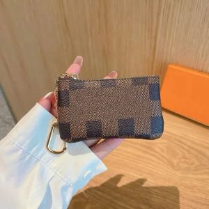 Luxus Designer Mini Geldbörse Schlüsselanhänger Mode Damen Herren Kreditkarteninhaber Geldbörse Brieftasche Ring Schlüsselanhänger 21122