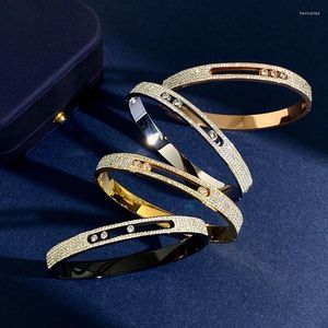 Bangle European And American Half Ring Set Zircon Smart Bracelet
