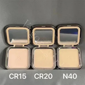 3-Color Luxury Brand Face Powder Makeup by KIKO, High-Quality Pressed Powder Compact with Mirror (CR15, CR20, N40)