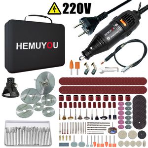 Wiertło elektryczne Mini Electric Wiertło Riding Rotary Tool Machine Polishing 180 W Pióro Grawerowanie Zmienne Pióro z akcesoriami 230406