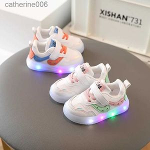 Кроссовки Tenis Children Led Shoe Кроссовки с подсветкой для мальчиков и девочек Светящаяся обувь для детей Мягкая подошва Дышащая повседневная обувь для малышей L231106