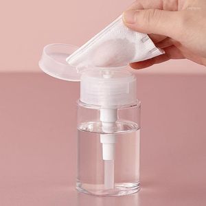 Aufbewahrungsflaschen 60/150/ml Nachfüllbare Nagelflasche Leere Presse Pumpe Nachfüllspender Art Polish Remover Cleaner Portable Squeeze