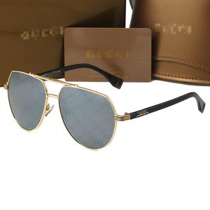 Новые дизайнерские роскошные модные круглые солнцезащитные очки GGities, очки, дизайнерские брендовые металлические оправы, линзы из темного стекла для мужчин, женщин UV400 с коробкой