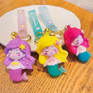 Cartoon Doll Mermaid Keychain Cute Keychain Bag Pendant Children's Gift