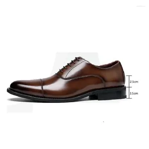 Dress Shoes High Quality Handmade Oxford Men Genuine Cow Leather Suit Footwear Wedding Formal Italian Da36
