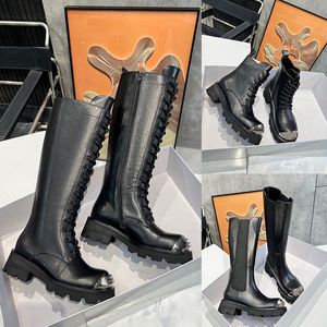 Botas de couro de alta qualidade com tecido de couro de alta qualidade Botas de neve femininas de pele de carneiro de cowboy cavaleiro