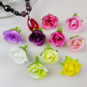 Wholesale 200pcs Mini Rose Flower Heads Artficial Silk Tea Rose For Wedding Baby Shower Decoration Centerpiece