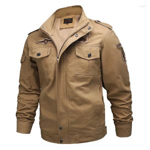 Rennjacken TopFight M-6XL Herren-Motorradjacke, einfarbig, trendiger Pilot-Reißverschluss, warm halten, Herrenmantel, Motorrad