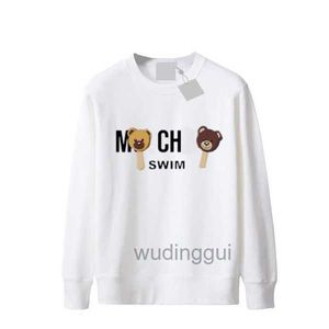 Moschino t Man Shirt Fashion Womens T-shirt Summer New High Quality long Sleeve Brand Designer Tees Color the Bear Round Neck Mens Sweatshirt Tshirt 6KOC