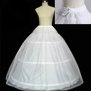 Alta qualidade Branco 3 HOOPS PATTTICOAT CRINOLINE SLIP SLIFORK PARA ACESSÃO DE CASAMENTO BRIDA DE VESTIDOS