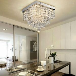 Chandeliers Fashion Square Crystal Led Lamps Restaurant Hallway High Power Chandelier Light Ming