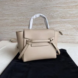 10A High Quality Brand Tote Mini Bag Women Shoulder Nude Pink Bags Real Leather Handbags 21cm Designers Granulated Calfskin Belt Pico Handbag Free shipping