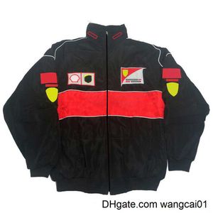 メンズジャケットF1ジャケット2021新製品カジュアルレーシングスーツのセーターフォーミュラワンジャケット風の暖かさと防風0406H23
