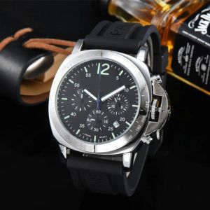 2022 Men's luxury Quartz watch Business leisure Multi-function luminous Calendar Belt Watches