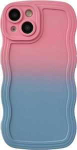 Custodia per telefono di design Cornice a onda riccia colorata Morbida compatibile con custodia per iPhone Custodia morbida per la pelle13Resistente agli urti12 34GDH