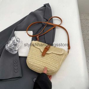 Axel sommarvävd fasion crossbody väskor papper enkla remmar mobila bagstylishhandbagsstore