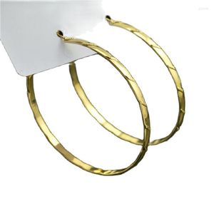 Hoop Earrings Big Circle Ladies Gold Silver Plated 2023 Trend Fashion Wild Personality Young Sexy Fine Female For Women