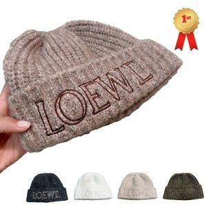 Lowe Hat 공식 웹 사이트 1 : 1 고품질 캡 2023 Winter Luxury Designer Beanie 남자와 여자 따뜻한 니트 모자