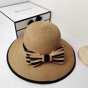 Geniş Memlu Şapkalar Hip Hat Lady Patchwork Yay Nefes Alabilir Katlanır Güneşlik Plajı Havzası Edge