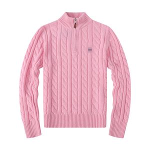 Designer Mäns rosa varumärkeströja Rund hals långärmad herr högkvalitativ designer bokstavstryck höst och vinterkläder smal passform pullover mäns gata topp m-2xl