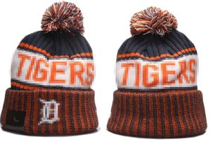 Tigers Beanies Detroits Bobble Hats Baseball Ball Caps 2023-24 Fashion Designer Bucket Hat Chunky Knit Faux Pom Beanie Christmas Sport Knit hat a1