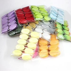 Dekoratif çiçekler 200pcs mini yapay ipek kumaş yaprağı çiçek scrapbooking için düğün diy buket saç çelenk dekorasyon zanaat sahte