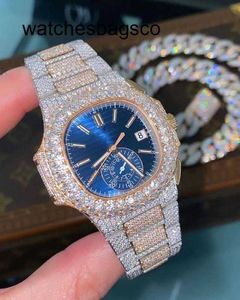 Designer Diamond Watches VVS orologio da uomo di lusso designer movimento di alta qualità da uomo moissanite ghiacciato diamante montre 301o