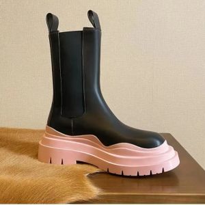 Tasarımcı Ayakkabı Son Kadın Botları Deri Ayakkabı Kristal Açık Martin Ayak Bileği Moda Kayma Platform Botları Rahat Son Boş Zaman Ayakkabı Retro Siyah Slaytlar