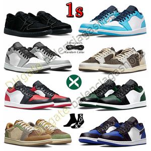 Sprzedaż hurtowa OG 1 czarne buty do koszykówki Phantom Travis 1s OG dla mężczyzn kobiet Zion Williamson Voodoo Reverse Mocha TS x Cactus Jack Concord Jordens trenerzy trampki