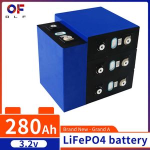 3.2V 280Ah Lifepo4 Rechargeable Battery Pack Grade A Lithium Iron Phosphate Prismatic Solar Cells For RV Golf Carts Solar System