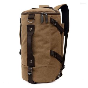 Duffel Bags Мужские туристические сумки Canvas Tackpack Tactical Clacking Mountain Sport Rucksack для велосипедного плеча на открытом воздухе xa241k