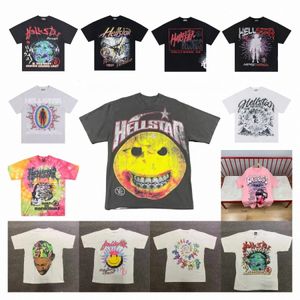 Mens Camisetas 2023 Hellstar Camisa de Manga Curta Tee Homens Mulheres Alta Qualidade Streetwear Hip Hop Moda Camiseta Hell Star Hellstar Curto Algodão Tee J3Hh #