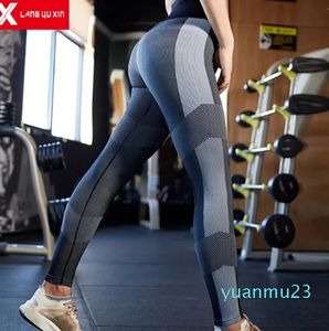 Roupas de yoga mulheres sem costura fitness ginásio esporte leggings barriga controle calças apertado abdômen treinamento sweatpants hip outono