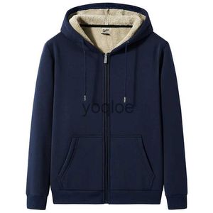 Jaquetas masculinas tamanho grande roupas masculinas inverno grosso quente hoodie homens cama de lã com capuz zip-up moletom 7xl 8xl grande tamanho térmico com capuz masculino j231106