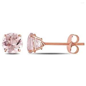 Dingle örhängen kvinnors 1 karat t.g.w. Morganite 10kt Rose Gold Stud