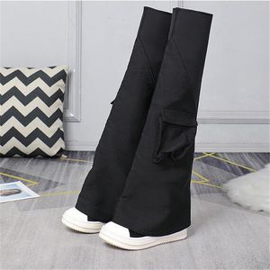 Sobre o joelho alta mulher fragrância sola botas moda mulher preto longo magro bota estiramento pano feminino designer botas