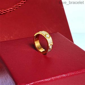 3mm 4mm 5mm 6mm Titanium Steel Silver Love Ring Men and Women Rose Gold Jewelry for Lovers Bain Rings Gift with Drill