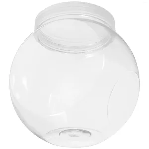 Storage Bottles 3 Pcs Home Decor Candy Jars Lids Small Dry Food Decoration Holder The Pet Transparent