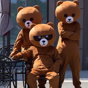 2024 Halloween Mascot Bears Cartoon Dock Costume For Adult Men Women Parties Festivaler Roliga dekorationer