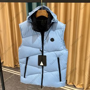 Winter cold Puffer vest Designer gilet Jacket Luxury Mens Hooded Jacket Thickened Thermal Parka Casual Fashion Outdoor Windproof Jackets Men's clothing sizes 1-5